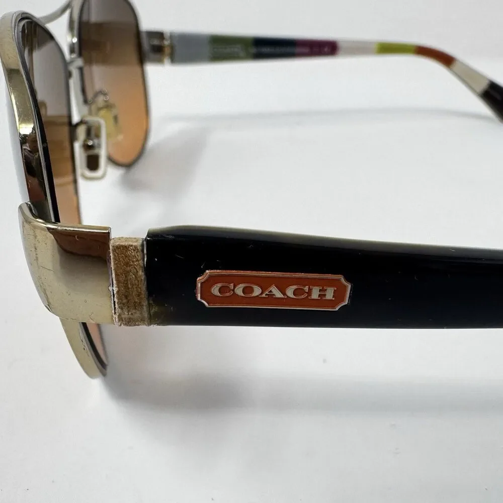 Coach Kristina HC7003 L012 90I2I95 Gold Orange Sunglasses 59-13-135